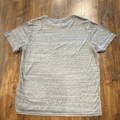 Hurley Men’s Gray Graphic Logo Cotton Crew Neck Short Sleeve T-Shirt, Size L