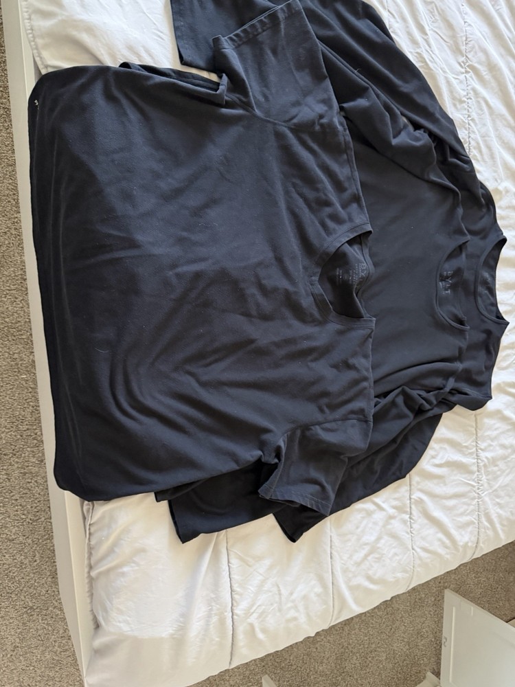 BYLT Bundle – 2 Long Sleeve Shirts + 1 Short Sleeve Shirt (Men’s XXL, Black)