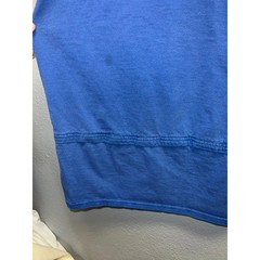 Nike Blue Blank Shirt Y2K Swoosh Just Do it Short Sleeve Long Length Tee 2000s L