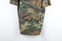 Vintage 90s Streetwear Mens Large Faded Woodland Plus Camouflage T-Shirt USA