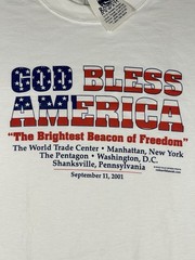 Red Earth Kauai September 11th Tee Shirt “God Bless America” Mens Size LARGE NWT