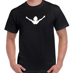 Original Wide Open Cycles Spread Eagle Funny Offensive Biker Stripper T Shirt