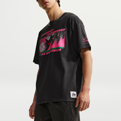 Nike Sportswear T Shirts Men’s Gray Black Crew Neck Moderate IR5775-045 Size