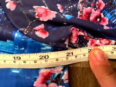Drill Clothing T-Shirt Men’s Medium Blue Japanese Cherry Blossom Lantern Graphic