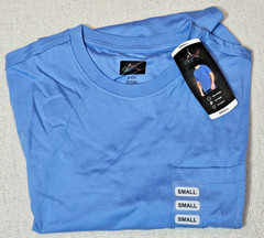 Tee Shirt Blue Greg Norman Pocket Short Sleeve Men’s Size Small NEW