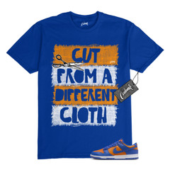 Dunk Knicks Team Royal Blue Orange Low Bright Ceramic T Shirt to Match CUT