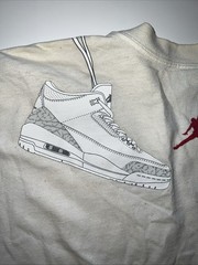 Air Jordan 3 Pure Money Cream T-Shirt Basketball Print size XXXL 3x Brand