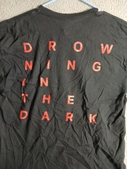Men’s Tee Cotton Short Sleeve Crew Neck Plain T-Shirt Drowning In The Dark