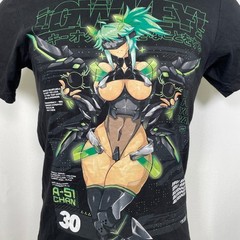 LOWKEY! Geeks Issue NO. 30 Area-51 Chan: Valkyrie Black T-Shirt Men’s SMALL