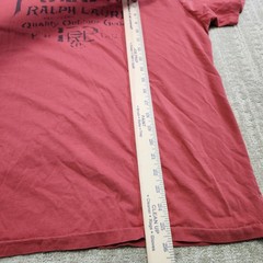 Vintage Polo Ralph Lauren Shirt Men Large 90s Y2K Spellout Red Single Stitch