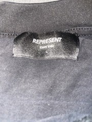 Represent Men’s Black Short Sleeve Shirt Size L Made In USA