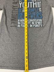 Belmont MEns Shirt Small Gray mountain graphic youth