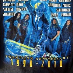 2010 MEGADETH Rust in Peace 20th Anniversary Tour Long Sleeve Shirt Mens Size M
