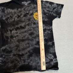 Killer Acid Men’s Black Gray Yellow Cotton Tie Dye Sun Graphic T-Shirt Size M
