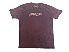 Hurley Everyday Washed Graphic Logo Tee Dark Gray 100% Cotton Surf Skate Size L
