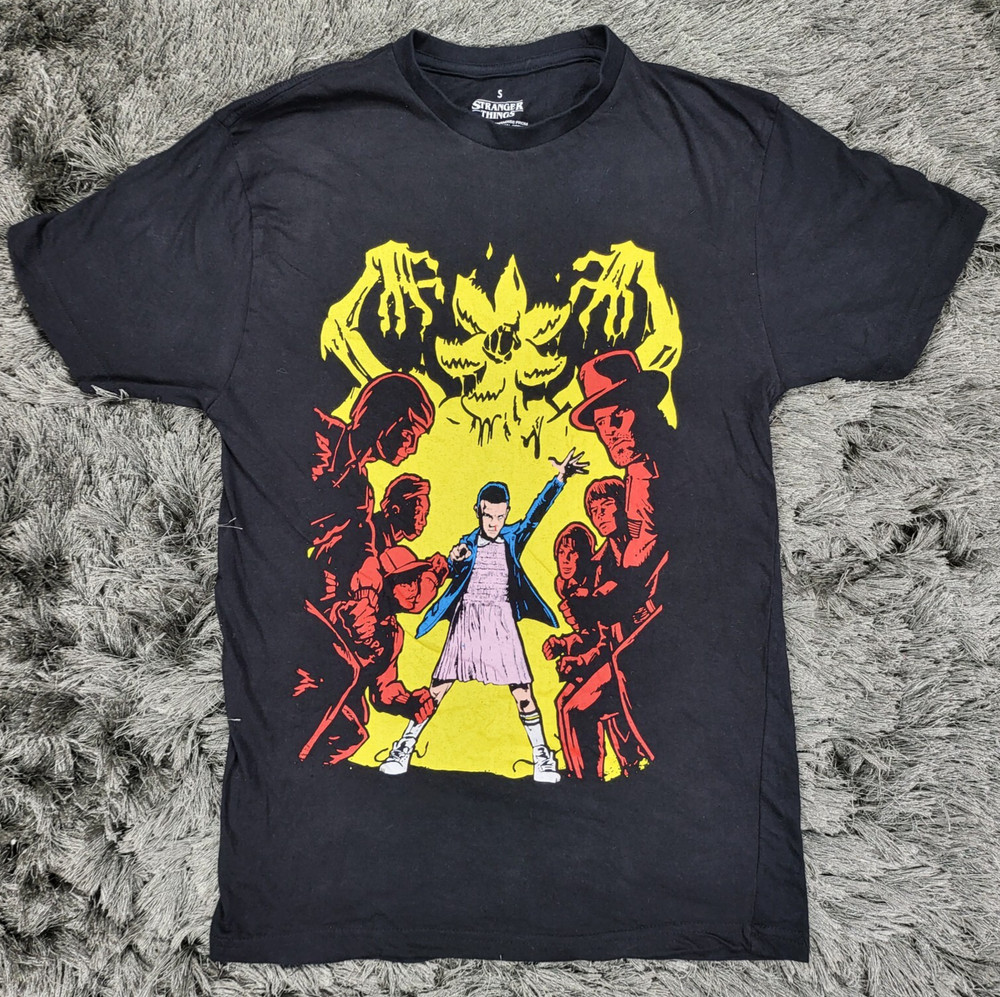 Stranger Things X Loot Crate Shirt Mens Small Black Collab Eleven Demogorgon Tee