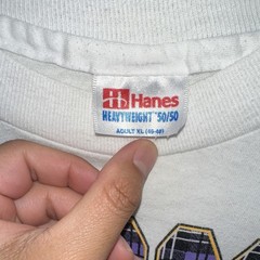 Hanes Heavyweight 50/50 Men’s XL White McAllen High School Bulldogs T-Shirt