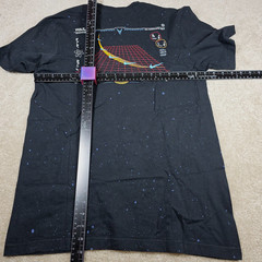 The Nike T-Shirt Mens Size M Space Grid Atom Design Dark Navy Blue Graphic Print