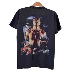 Tupac All Eyez On Me Thug Life Rap T-Shirt Vintage REPRINT Single Stitch XL