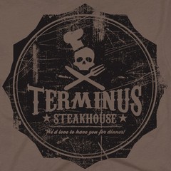 Terminus Steakhouse we’d love to have you for dinner walking bbq dead T SHIRT