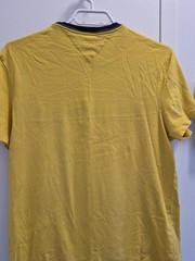 Yellow Tommy Hilfiger Cotton Signature Stripe T Shirt With Logo Stripes…