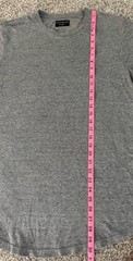 Goodlife Scallop Hem T-Shirt Mens Medium Gray Tri-blend Made in USA XL Comfort