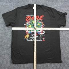 D.A.R.E. Ninja Turtles Shirt Mens 2XL Black Say No To Drugs Tee
