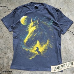 Horse Moonlight Western Cowboy Comfort Tee