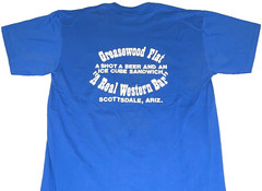 Rare Greasewood Flat Western Bar Scottsdale Arizona T-Shirt New LG Single Stitch