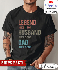 Personalized Legend Since T-Shirt: Custom Dad, Husband, Grandad Gift