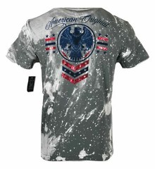 XTREME COUTURE by AFFLICTION Men’s T-Shirt AMERICAN ORIGINAL Biker Gray S-5XL