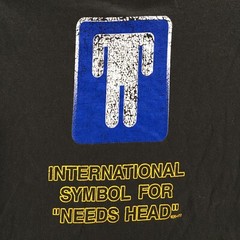Delta Pro Weight International Symbol For Needs Head Short Sleeve Tee Shirt Mens