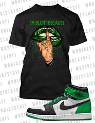 Marijuana I’m Blunt Lips Cannabis 420 Graphic Sneaker Tee Shirt J1 OG Big Tall S