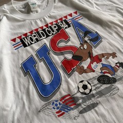 Vintage 1994 World Cup USA Soccer T Shirt XL Single Stitch Made in USA FIFA Tee