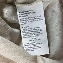 Perry Ellis Textured Short Sleeve Men’s T-Shirt Size S Silver Birch NWT