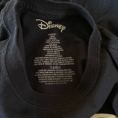 Disney Dad Navy Blue Red Graphic T-shirt Mickey Mouse Vacation Cotton Size M