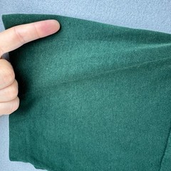 Vintage BVD T Shirt Mens 2XL Green Blank Selvedge Pocket Tee USA Single Stitch