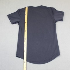 BYLT Shirt Mens Small Navy Drop Cut S/S Lux Curved Hem Premium Stretch Tee