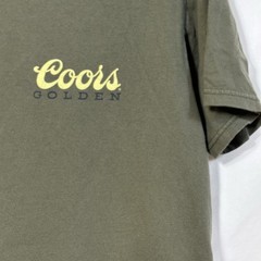 Coors Golden Beer Double Sided Large T-Shirt Brewery Tee Luv Dorm Retro Dormroom