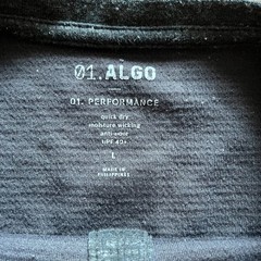 01 Algo Performance Thermal Henley Shirt Mens Large L Quick Dry Anti-Odor UPF 40