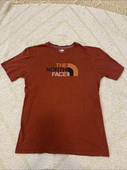 The North Face Logo Graphic T-Shirt Men’s Large Rust Orange Classic Fit Tee
