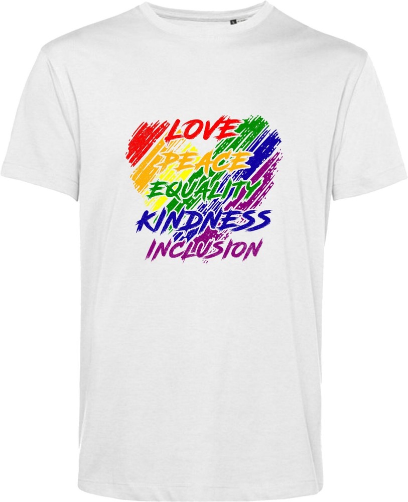 LGBT Pride Month T Shirt Love Peace Equality Kindness Gay Pride Rainbow Gift Top