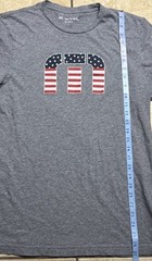 Travis Mathew – USA Logo – Men’s Sz Medium – Gray Golf Shirt 4th of July