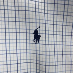 Ralph Lauren BLAKE Long Sleeve Check Shirt Men’s L White Blue Japan