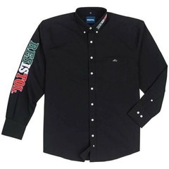 Resistol® Black Mexico Logo Embroidered Button-Down Shirt
