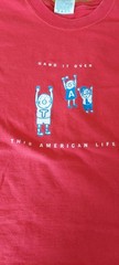 Rare Vintage 2000 This American Life 5th Anniversary Tour T-Shirt sz XL Red