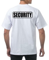 NEW MENS PRINTED SECURITY GUARD UNIFORM POLICE HEAVY WEIGHT TALL THICK T-SHIRTS
