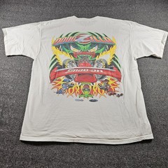 Fruit Of The Loom Shirt Mens 2XL White Dougzilla Snap-on Drag Racing Graphic Tee