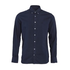 Hackett London Top Shirt Logo Button Up Blue Size M HM309527