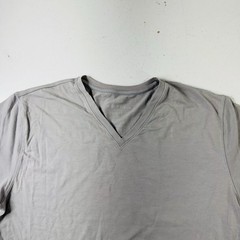 Mack Weldon T Shirt Light Gray Short Sleeve V Neck Men’s Size Medium